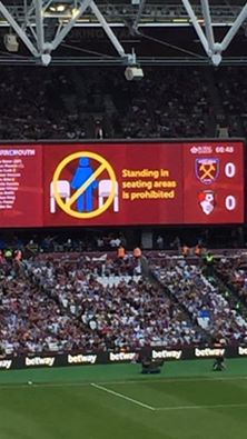 west ham stadium avviso