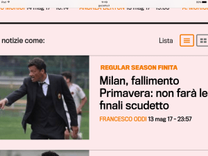 milan fallimento primavera