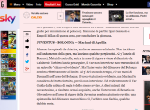 Gazza screenshot 27 set juve bologna var